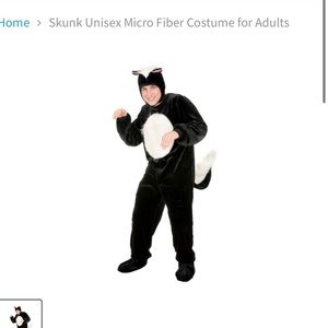 Adult unisex skunk costume